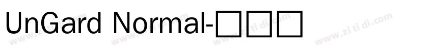 UnGard Normal字体转换